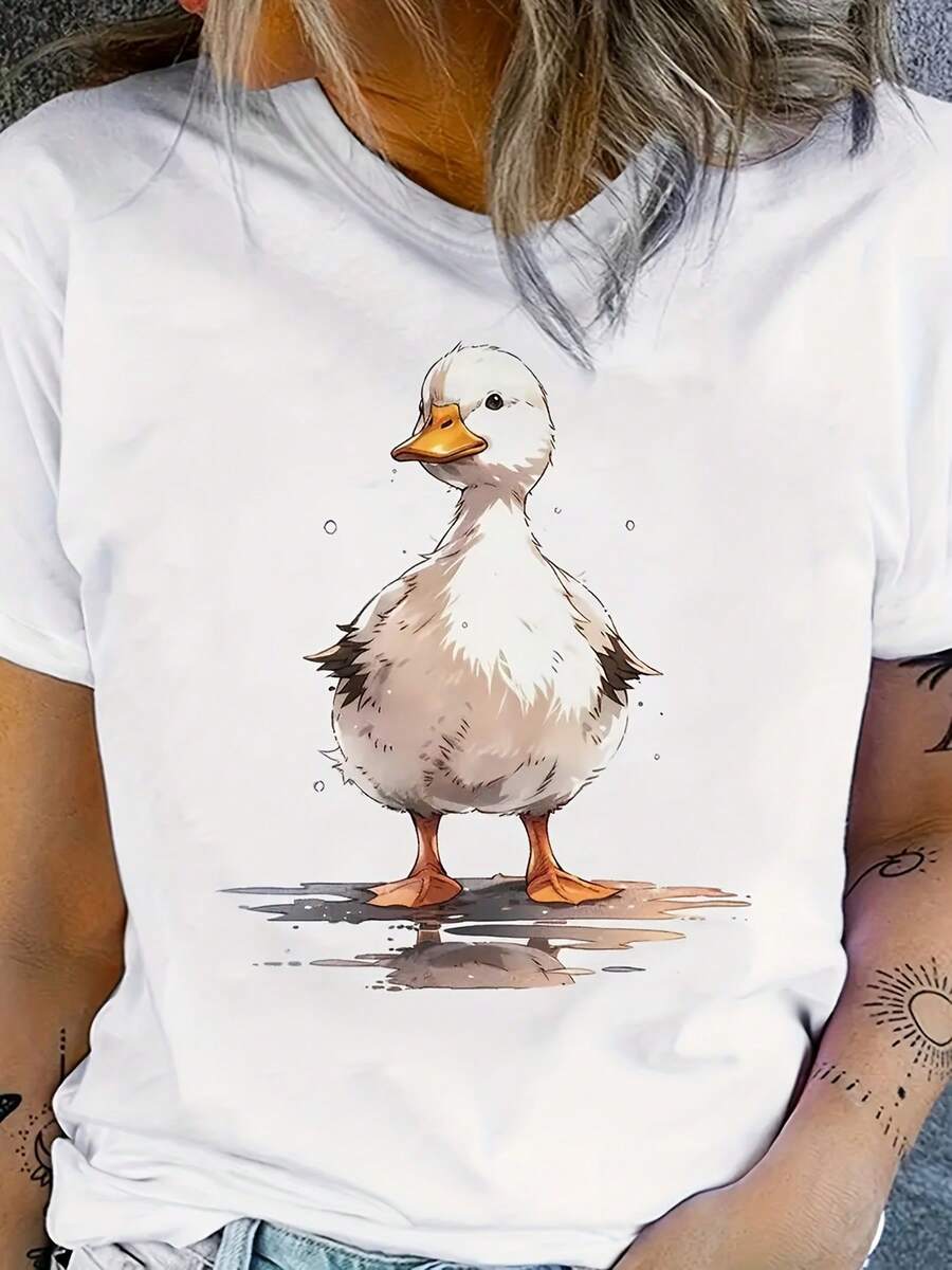 Plus Size T-Shirts - White - View 1