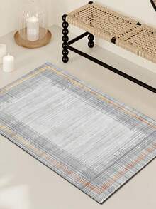1 pieza Alfombra decorativa grande de estilo minimalista moderno para interiores, nueva alfombra de piso de lana sintética lavable, alfombra para sala de estar, alfombra para sofá, alfombra para dormitorio, alfombra antideslizante para mesita de noche, alfombra para piso de habitación, alfombra para comedor y cocina, almohadilla para silla de oficina, felpudo de entrada, manta de picnic para exteriores, esterilla de camping para exteriores - Multicolor-1 - Ver 17
