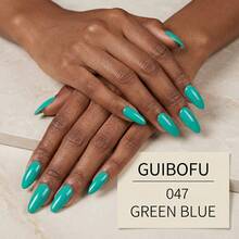 Brand GUIBOFU 1pc No.047 Gel Nail Polish - Mint Blue - View 11
