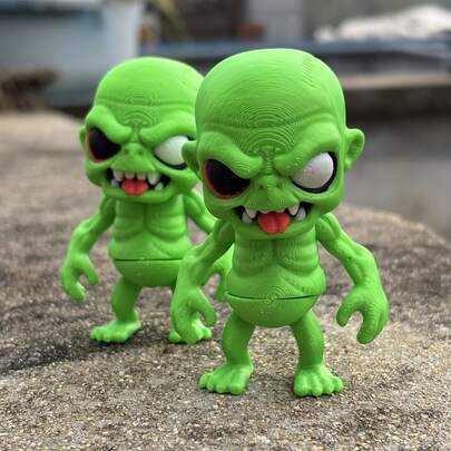 1 món đồ trang trí zombie xanh in 3D, quà tặng Halloween & Giáng sinh, trang trí lối vào.