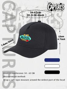 1Pc Vonn Dutch Garage Logo With Wings And Eye Sun Hat, Curved Brim, Dad Cap. Suitable For Daily Use And Outdoor Activities. Outdoor Adjustable Sun Cap. Spring-Summer Travel, Tourism, Beach Vacation Hat.  Ultimate Accessory Outdoor Activies Gifts - màu đen - Xem 4