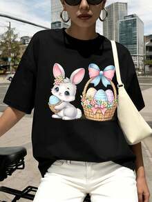 Women T-Shirts - Black - View 1