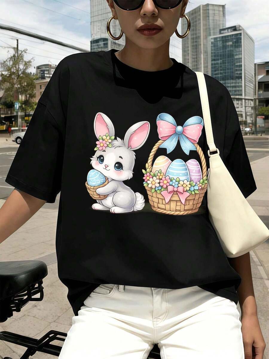 Women T-Shirts - Black - View 1