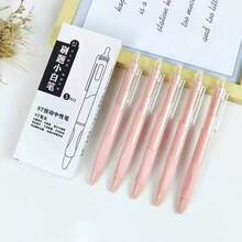10pcs Pastel Jelly Pen Set, Cute 0.5mm Fine Tip Erasable Black Ink, Suitable For Note-Taking, Journaling, Study, Office - A - View 9