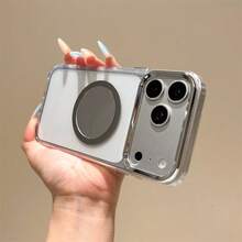 Ốp lưng điện thoại chống rơi, từ tính, có vòng tròn tráng gương, hỗ trợ sạc không dây và sạc trên ô tô, phiên bản quốc tế, tương thích với Galaxy S24 Ultra/S24 Plus/S24/S23 Ultra/S23 Plus/S23/S22 Ultra/S22 Plus/S22/S21 Ultra/S21 Plus/S21 FE/S23 FE/S20 Ultra/S20 Plus/S20 FE và các dòng máy khác. - Bạc - Xem 9