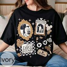 Loose Oversize  Vintage Disney Mickey Mouse Checkered Shirt, Disneyland Shirt, Disney Family Trip Shirts, Disney Vacation Shirt, Disneyworld Shirt  -- Disneys Disneyland Paris The Magic Kingdom Disneyesque The House Of Mouse Mickey Mouse Empire Modest Summer Outfits Take That T Shirt Summer Coord Tops For Women Summer Summer Clothes Women Summer Clothes Summer Tops Summer Tops Women Summer Co Ord Summer Top Summer Outfits White Top Black Top Holiday Outfits For Women  Tops For Women Summer Holiday Gifts Valentine's Day Gifts Earth Day Gifts Oktoberfest Gifts Summer Bank Holiday Gifts - màu đen - Xem 1