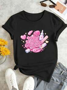Women T-Shirts - Black - View 2