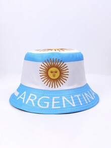 1pc Unisex Reversible Bucket Hat, UK Flag & Lion Print Sun Cap, Foldable UV Protection Beach Hat For 2026 World Cup & Music Festivals - Reversible Fisherman's Hat - View 7