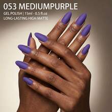 Brand GUIBOFU 1pc No.053 Gel Nail Polish - Lilac Purple - View 11