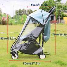Áo mưa chuyên dụng cho xe đẩy YOYO, phụ kiện xe đẩy, tấm chắn gió, áo giữ ấm cho bé, áo mưa, chống nhỏ giọt. - Nhiều màu - Xem 3