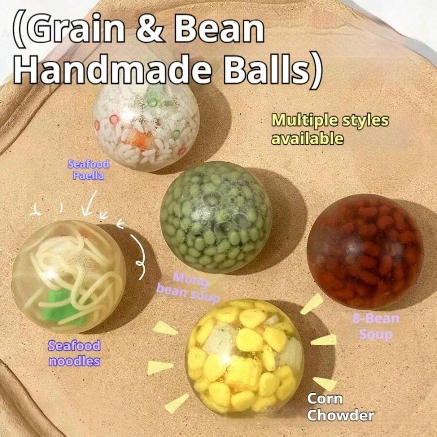 1pc Handmade Multigrains Squeeze Toy - Stress Relief Toy - Soft Toy