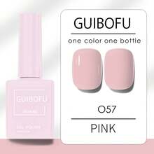 Brand GUIBOFU 1pc No.057 Gel Nail Polish - Coral Pink - View 7