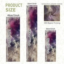 1pc Abstract Oil Painting Style Printed Table Runner, Waterproof Polyester Tablecloth, Rectangular, Wrinkle-Resistant, Durable And Easy To Clean, Luxurious Artistic Home Decor, Suitable For Dining Room, Party, All Seasons - Multicolor - View 3