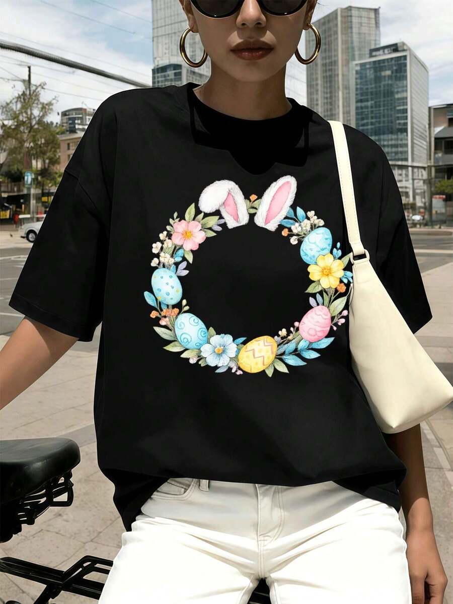 Women T-Shirts - Black - View 1