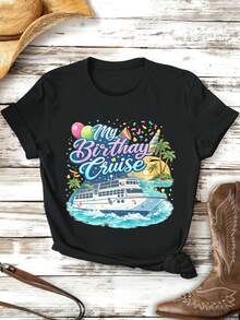 Women T-Shirts - Black - View 2