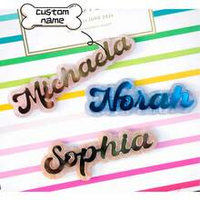 Custom Name Locker Fridge Magnets, Name Fridge Magnets, Suitable For Lockers, Refrigerators, Or Cabinets, Holiday Door Decorations, Home Kitchen Decor - Multicolor - View 1