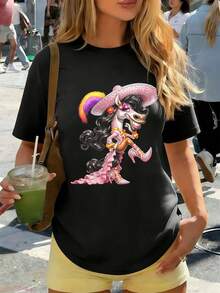 Women T-Shirts - Black - View 1