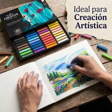 Indra Professional Soft Dry Pastel Chalk Set, 48 Pieces - Sets - View 2