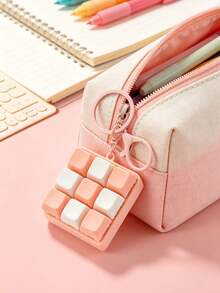 1 pieza Mini teclado mecánico llavero, accesorio portátil de escritura, adecuado para viajes y uso en la oficina. Este llavero (con botones y cadena de colores) está diseñado específicamente para entusiastas de la escritura, color y estilo aleatorios - A - Ver 3