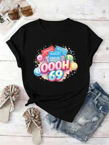 Women T-Shirts - Black - View 2