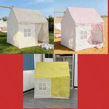 Indoor Tent Castle Playhouse For Boys & Girls, Princess Dream Fantasy House, Secret Base For Indoor & Outdoor Play, Ideal Christmas Gift - Khaki - View 9