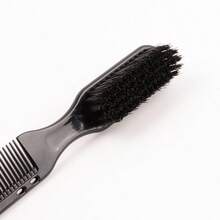 2/1 Set Men's Beard Brush, Long Handle Beard Cleansing Brush, Oil Comb And Hair Brush, Solid Color, Straight Hair Comb, Men's Beard Styling Comb, Leopard Print Comb, Leopard Print Hair Brush Styling Tool Set, With Hair Tie Tool, Hair Brush/Comb, Back To School, Travel Vacation Essential, Women's Hair Accessory,Festival,Party - Multicolor - View 7