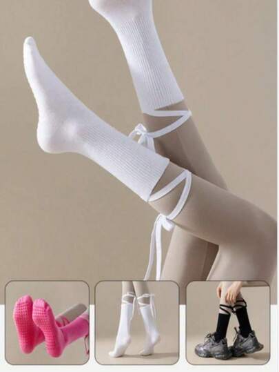 1/8 Piars Japanese Style Black Cross-Leg Stockings, Lightweight For Summer/Autumn, Half-Length Leg-Length Women's Stockings For JK, High-Tight Pure Black Stockings, Style, Suitable For Professional Anti-Slip Floor Use In Yoga, Pilates, Fitness, Gymnastics, Breathable Mid-Calf Stockings, Suitable For Daily Wear.
