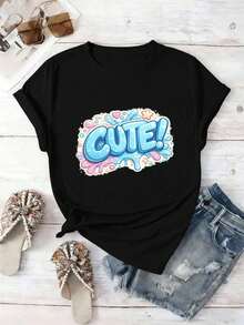 Women T-Shirts - Black - View 2