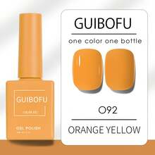 GUIBOFU品牌 1瓶 092号凝胶指甲油 - 橘色 - 查看 7