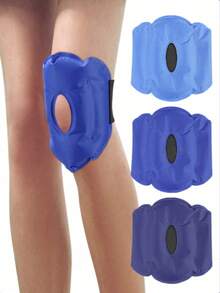 1pc Reusable Ice Pack Knee Sleeve, Gel Fitted Ice Wrap, Hot/Cold Therapy Knee Support, Soft & Cool Leg Sleeve - Multicolor - View 1
