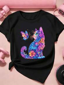 Women T-Shirts - Black - View 2