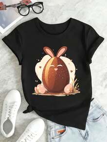 Women T-Shirts - Black - View 2