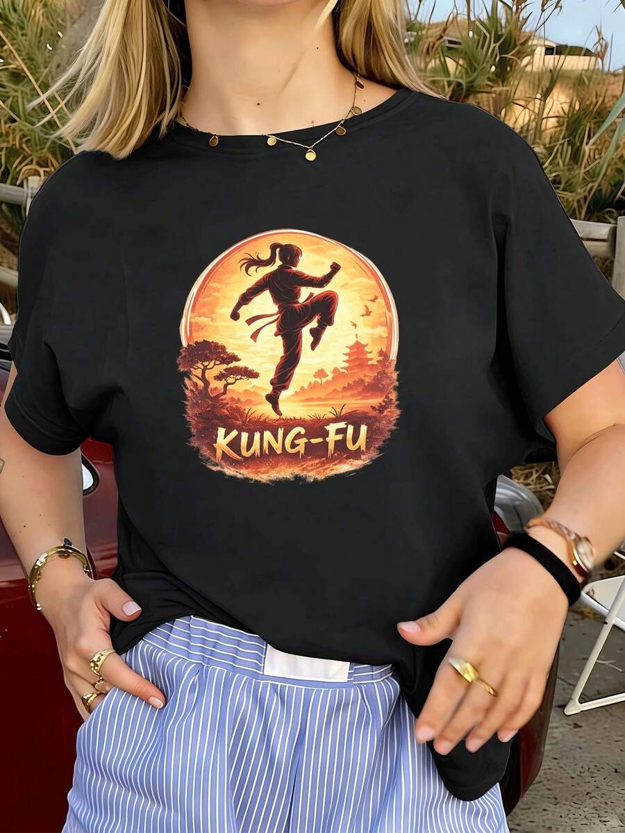 Women T-Shirts - Black - View 1