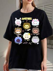 Women T-Shirts - Black - View 8
