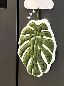 1/2/3pcs Plant Leaf Cleaning Dusting Tool, Stain Removal, Gardening, Hand Towel Cleaning, Kitchen Hand Wiping, Bathroom Hand Washing - Green - View 12