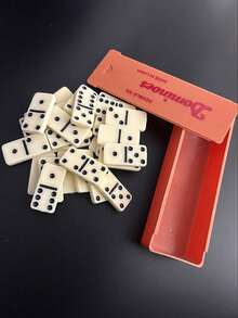 28pcs/Set Domino Tile Set, Fun Interactive Tabletop Game Suitable For Party And Outdoor Leisure Activities - Multicolor - View 5