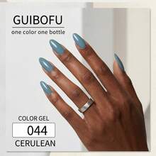 Brand GUIBOFU 1pc No.044 Gel Nail Polish - Dusty Blue - View 8