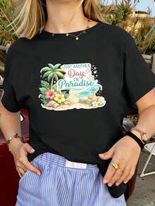 Women T-Shirts - Black - View 1