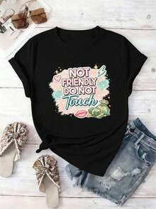 Women T-Shirts - Black - View 2