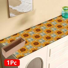 1 pieza Alfombra de lino con estampado de girasol y cuadros, alfombra de baño, felpudo, alfombra rectangular impresa en 3D para sala de estar, dormitorio, pasillo, baño, lavandería - Alfombra de poliéster, apta para decoración interior y exterior del hogar - Multicolor - Ver 15