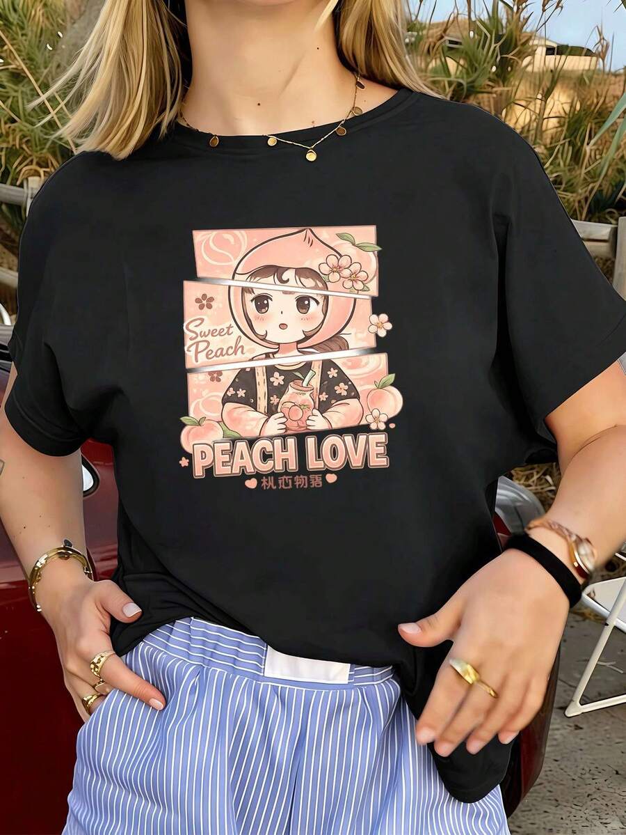 Women T-Shirts - Black - View 1