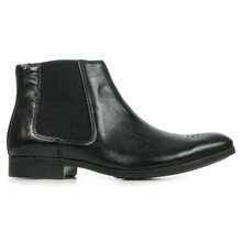 Clarks Men's Gilmore Black Leather Chelsea Boots - Black - View 1
