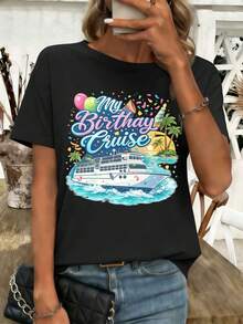 Women T-Shirts - Black - View 1
