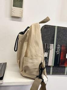 Ba lô đeo chéo hàng ngày tiện dụng | Ba lô nylon đen có dây rút dành cho nam | Dây đeo có thể điều chỉnh | Chống thấm nước | Dùng cho công việc/đi làm/du lịch - Nhiều màu - Xem 9