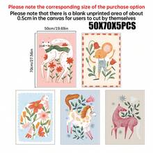 1/5件装帆布墙画海报,适用于房间家居装饰,美观实用,可选画框,可用于房间装饰、卧室装饰、婴儿房装饰、客厅装饰、办公室装饰等。 - 彩色 - 查看 31