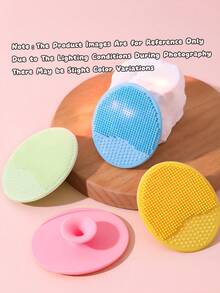 3pcs Baby Grooming Set, Newborn Comb, Soft Silicone Face Brush - Multicolor - View 3