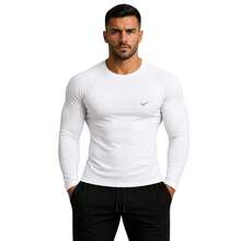 Kit Of 2 Thermal UV 50+ Base Layer Shirts/T-Shirts/Cool Mesh Shirts For Gym And Sports - 白色和海軍藍 - 查看 2