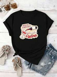 Women T-Shirts - Black - View 2