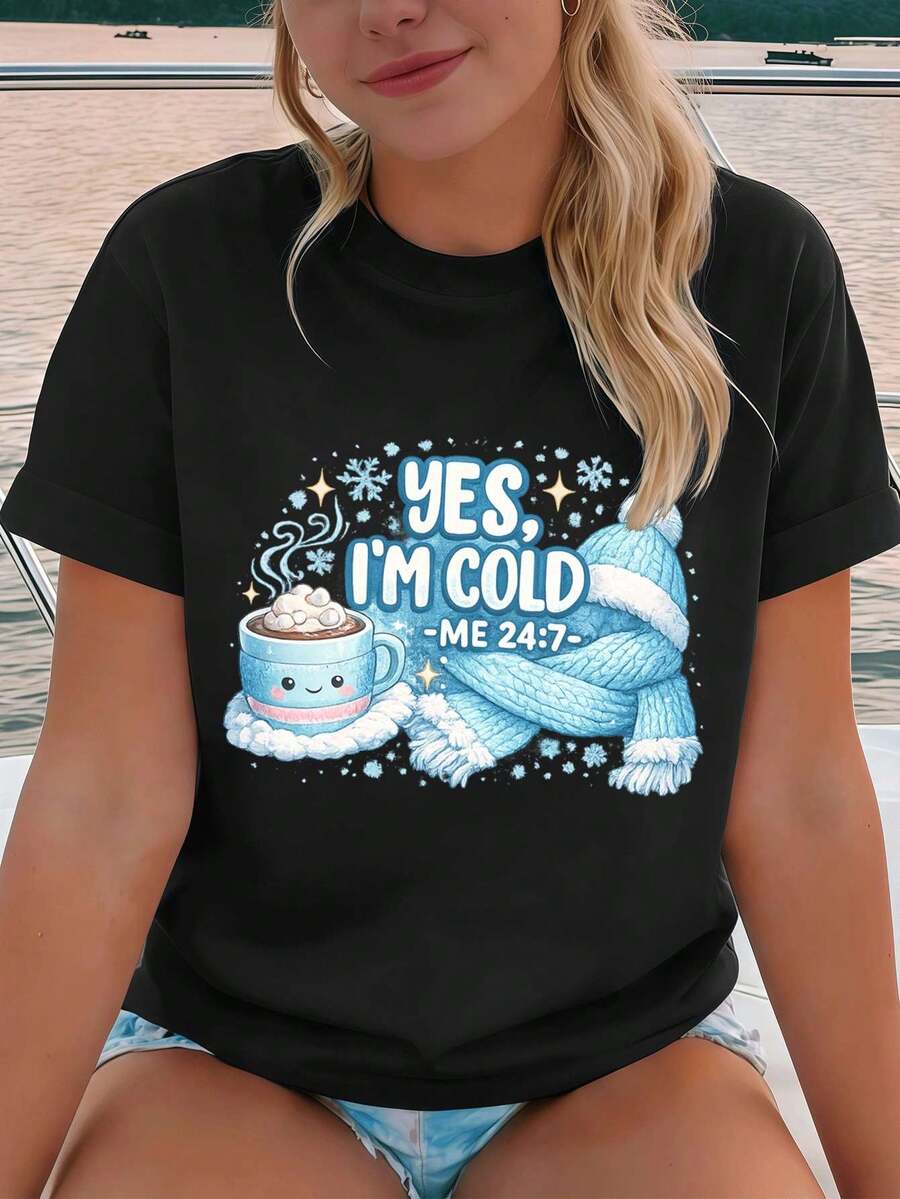 Women T-Shirts - Black - View 1