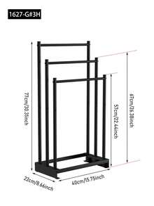 1 Giá Treo Khăn Chắc Chắn & Bền Bền, Giá Treo Khăn Tắm Bằng Kim Loại Dạng Đứng, Giá Treo Khăn Hiện Đại, Kệ Lưu Trữ Phòng Tắm, Giá Treo Khăn 3 Tầng, Giá Treo Khăn Tắm/Bồn Tắm, Phụ Kiện Phòng Tắm - Giá treo khăn đứng - Xem 3